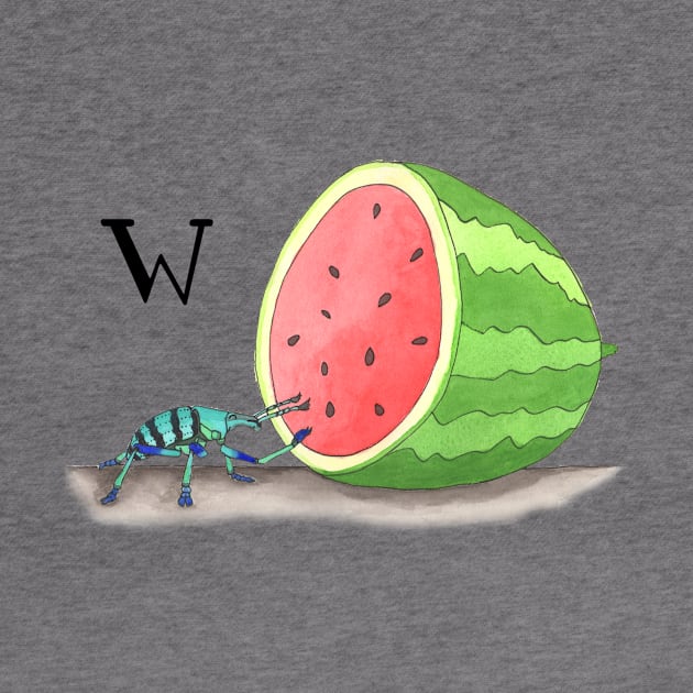 W is for Weevil by thewatercolorwood